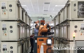 NMT-ZN-606 机械手自动抓取,新能源汽车驱动马达自动对接烘烤线(上海精进电动)